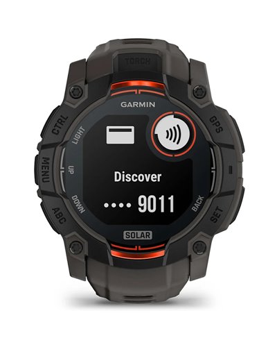 Garmin Instinct 3 Solar Cassa 50mm Orologio GPS Smartwatch HR Integrato, Nero/Grigio