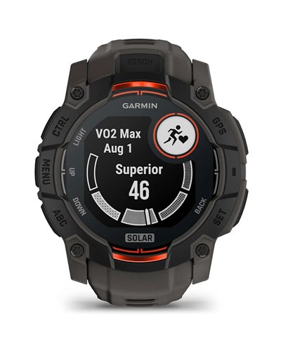 Garmin Instinct 3 Solar Cassa 50mm Orologio GPS Smartwatch HR Integrato, Nero/Grigio