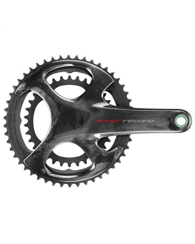 Campagnolo Crankset Super Record Carbon Ultra-Torque TI 2X12S 52X36T 172.5mm, Black