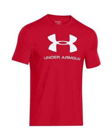 Under Armour camiseta con logotipo sportstyle camiseta de mangas cortas para hombre, rojo