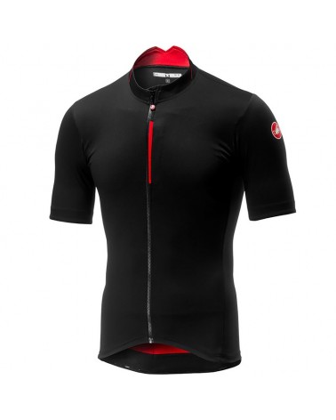 Castelli Espresso Men's Short Sleeve Cycling Jersey, Black/Red