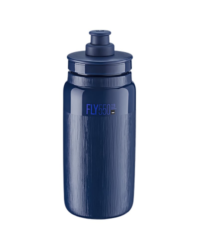 Elite Borraccia Fly Tex 550ml, Blu Scuro