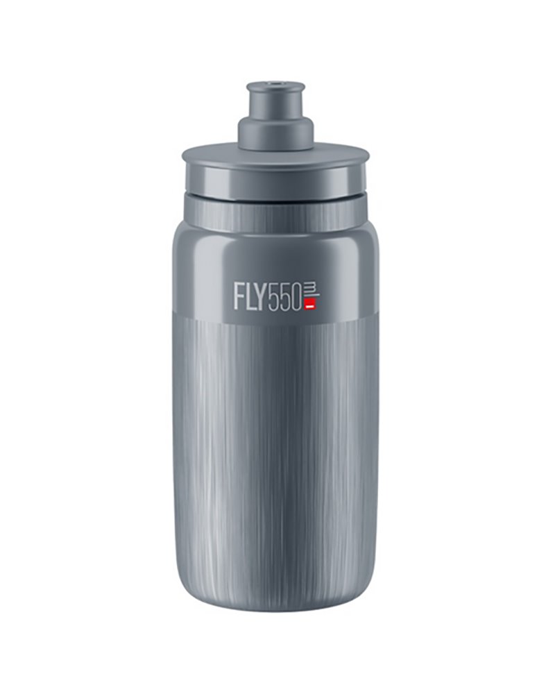 Elite Fly Tex Water Bottle 550ml, Grey/Grey Logo