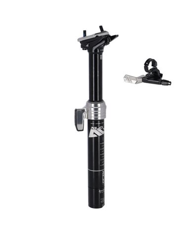 XLC All MTN SP-T10B Telescopic Seatpost 30.9x400mm/Travel 125mm ICR Blaster, Black (Internal Cable Routing)