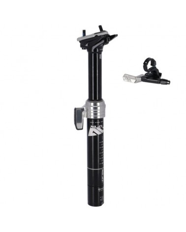 XLC All MTN SP-T11B Telescopic Seatpost 31.6x370mm/Travel 100mm ICR Blaster, Black (Internal Cable Routing)
