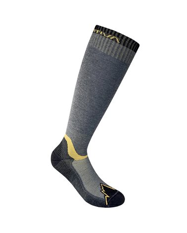 La Sportiva X-Cursion Long Socks Calze Lunghe Uomo, Black/Yellow