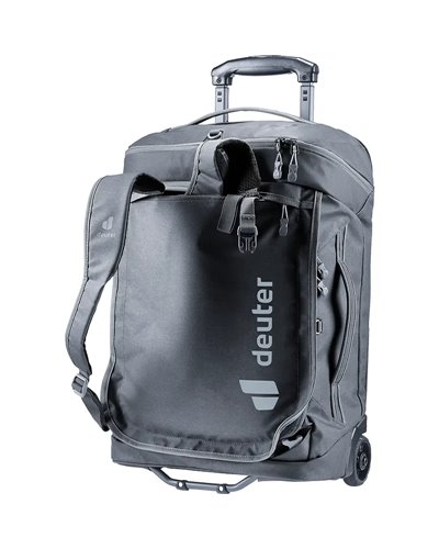Deuter Duffel Pro Movo 36 Borsone Trolley con Spallacci, Nero