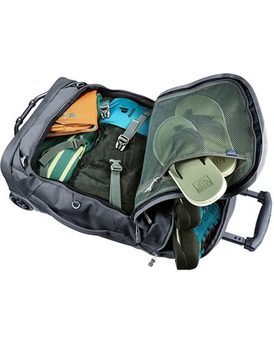Deuter Duffel Pro Movo 36 Borsone Trolley con Spallacci, Nero