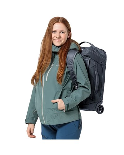 Deuter Duffel Pro Movo 36 Borsone Trolley con Spallacci, Nero