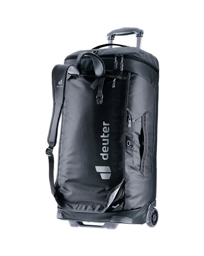 Deuter Duffel Pro Movo 60 Borsone Trolley con Spallacci, Nero