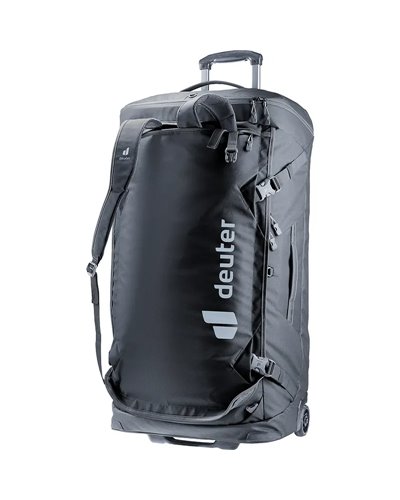 Deuter Duffel Pro Movo 90 Borsone Trolley con Spallacci, Nero