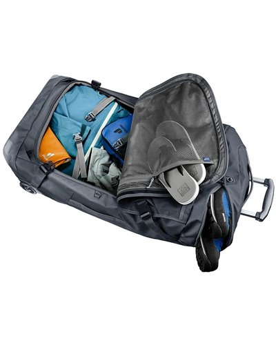 Deuter Duffel Pro Movo 90 Borsone Trolley con Spallacci, Nero