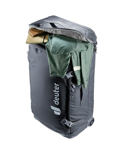 Deuter Duffel Pro Movo 90 Borsone Trolley con Spallacci, Nero