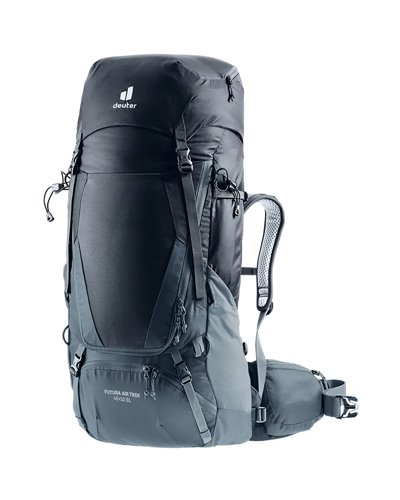 Deuter Futura Air Trek 45+10 SL Zaino Trekking Donna, Nero/Grafite