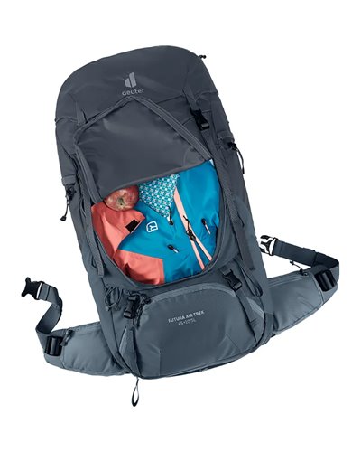 Deuter Futura Air Trek 45+10 SL Women's Trekking Backpack, Black/Graphite