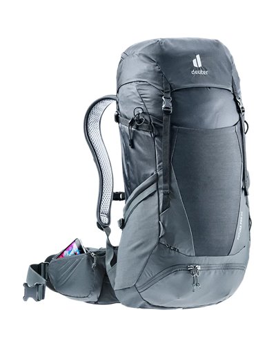 Deuter Futura Pro 36 Zaino Hiking, Nero/Grafite