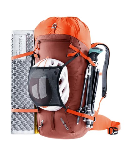 Deuter Guide 30 Zaino Alpinismo, Redwood/Papaya