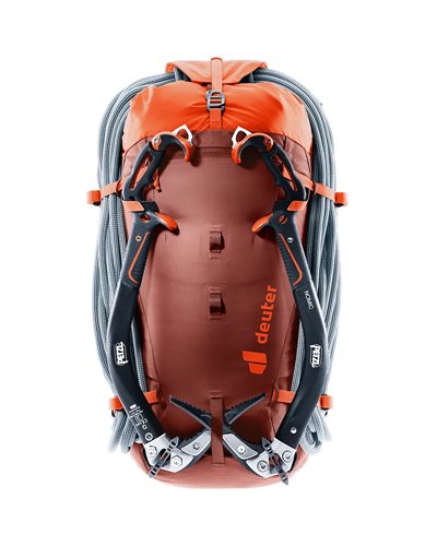 Deuter Guide 30 Zaino Alpinismo, Redwood/Papaya