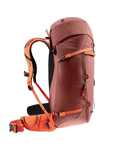 Deuter Guide 34+8 Zaino Alpinismo, Redwood/Papaya