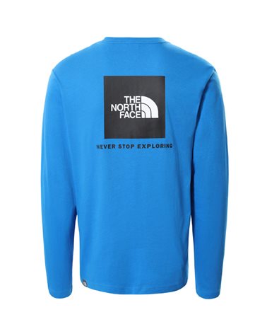 The North Face Red Box Men's Long Sleeve T-Shirt, Hero Blue