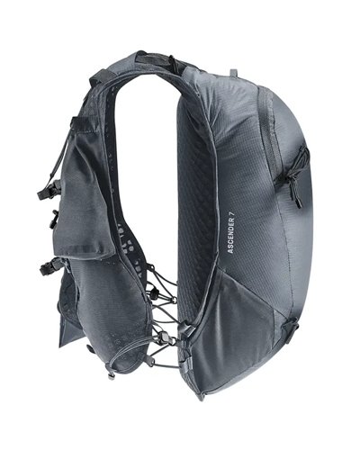 Deuter Ascender 7 Zaino Trail Running Idrico Compatibile, Nero