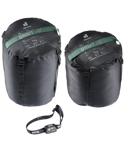 Deuter Orbit 0° Sleeping Bag Regular - Right,  Ivy/Ink