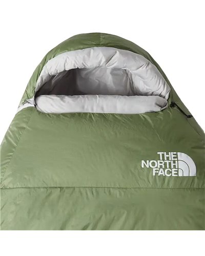 The North Face Green Kazoo Down Sleeping Bag Long - Right Hand, Forest Shade/Tin Grey