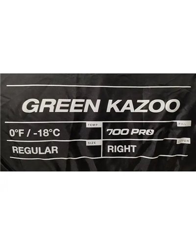 The North Face Green Kazoo Down Sleeping Bag Long - Right Hand, Forest Shade/Tin Grey