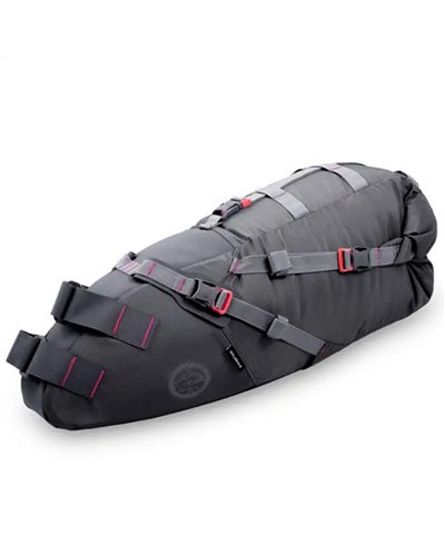 Acepac Saddle Bag Variable Volume 8/16 Liters, Grey