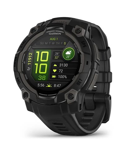 Garmin Instinct 3 AMOLED Case 45mm Wrist-Based HR GPS Smartwatch, Black