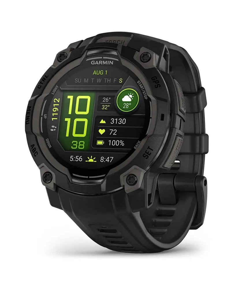 Garmin Instinct 3 AMOLED Cassa 45mm Orologio GPS Smartwatch HR Integrato, Nero