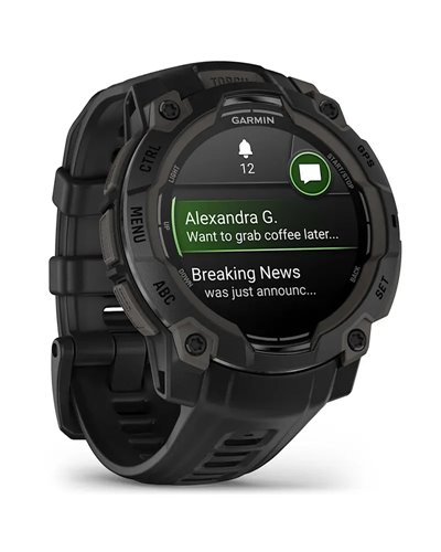 Garmin Instinct 3 AMOLED Cassa 45mm Orologio GPS Smartwatch HR Integrato, Nero