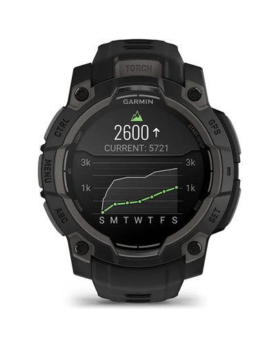 Garmin Instinct 3 AMOLED Cassa 45mm Orologio GPS Smartwatch HR Integrato, Nero
