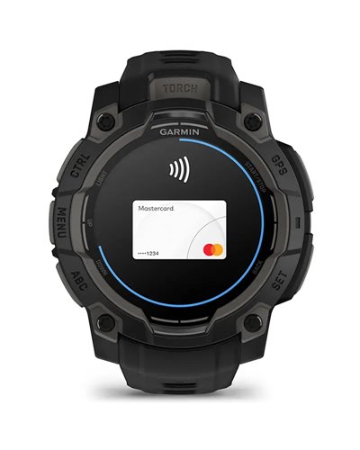Garmin Instinct 3 AMOLED Case 45mm Wrist-Based HR GPS Smartwatch, Black