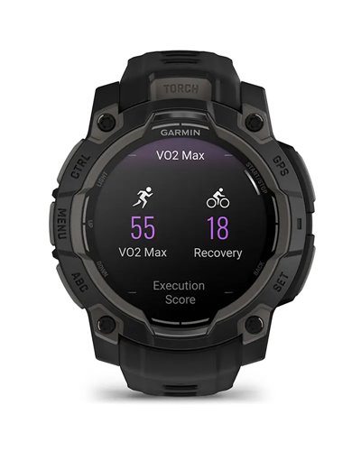 Garmin Instinct 3 AMOLED Case 45mm Wrist-Based HR GPS Smartwatch, Black