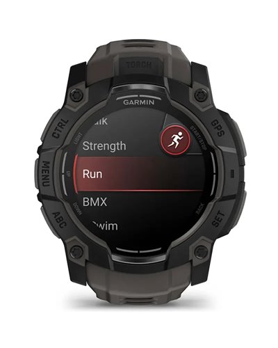 Garmin Instinct 3 AMOLED Case 50mm Wrist-Based HR GPS Smartwatch, Black/Charcoal