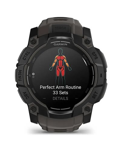 Garmin Instinct 3 AMOLED Case 50mm Wrist-Based HR GPS Smartwatch, Black/Charcoal