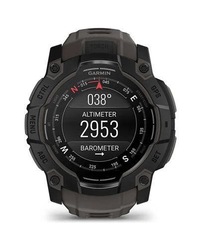 Garmin Instinct 3 AMOLED Case 50mm Wrist-Based HR GPS Smartwatch, Black/Charcoal
