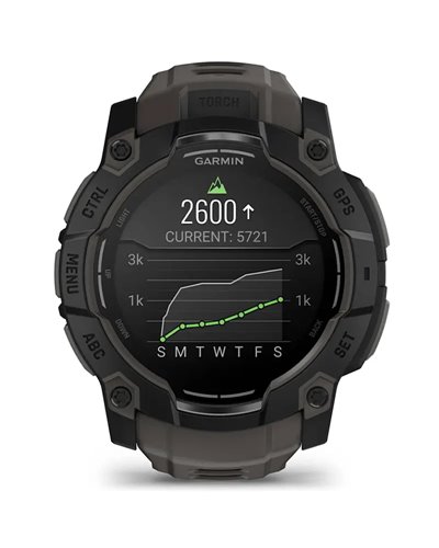 Garmin Instinct 3 AMOLED Case 50mm Wrist-Based HR GPS Smartwatch, Black/Charcoal