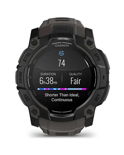 Garmin Instinct 3 AMOLED Case 50mm Wrist-Based HR GPS Smartwatch, Black/Charcoal