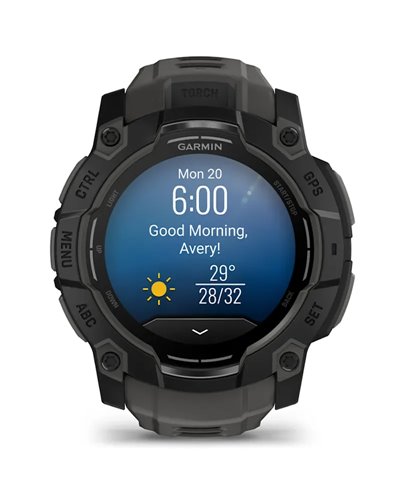 Garmin Instinct 3 AMOLED Cassa 50mm Orologio GPS Smartwatch HR Integrato, Nero/Grigio