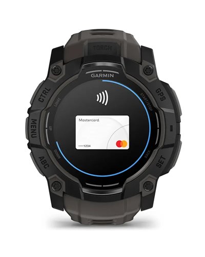 Garmin Instinct 3 AMOLED Case 50mm Wrist-Based HR GPS Smartwatch, Black/Charcoal