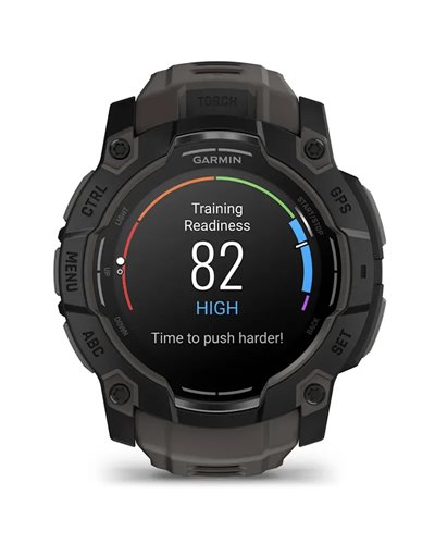 Garmin Instinct 3 AMOLED Case 50mm Wrist-Based HR GPS Smartwatch, Black/Charcoal