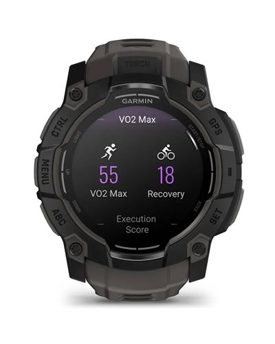 Garmin Instinct 3 AMOLED Cassa 50mm Orologio GPS Smartwatch HR Integrato, Nero/Grigio