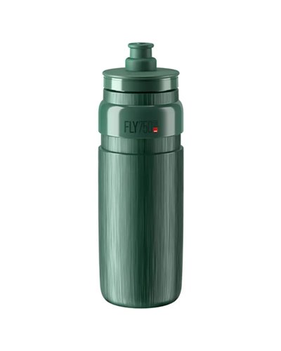 Elite Fly Tex Water Bottle 750ml, Dark Green/Grey Logo