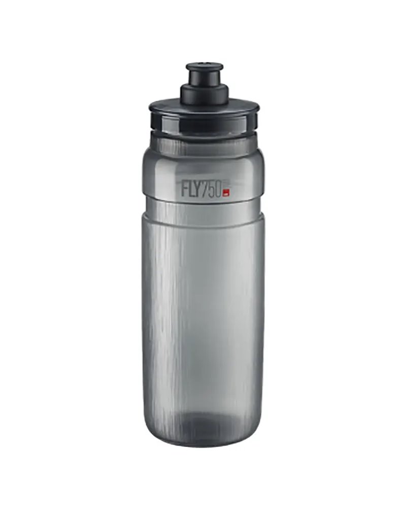 Elite Fly Tex Water Bottle 750ml, Clear Smoke/Grey Logo