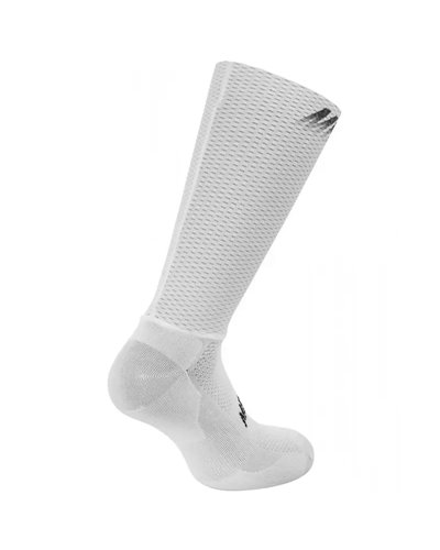 MB Wear Aero Dry Men's Cycling Socks, White