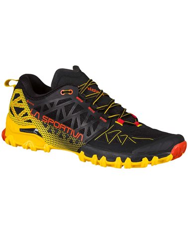La Sportiva Bushido II GTX Gore-Tex Men's Trail Running Shoes, Black/Yellow