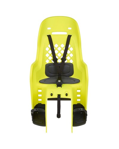 Polisport Joy Seggiolino Posteriore Attacco al Portapacco Portata max 22kg, Giallo Fluo