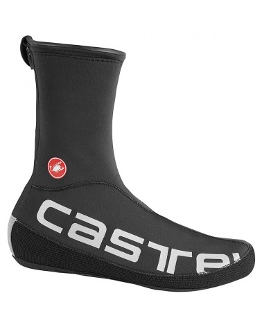 Castelli Diluvio UL Copriscarpe in Neoprene 3mm con Velcro, Black/Silver Reflex